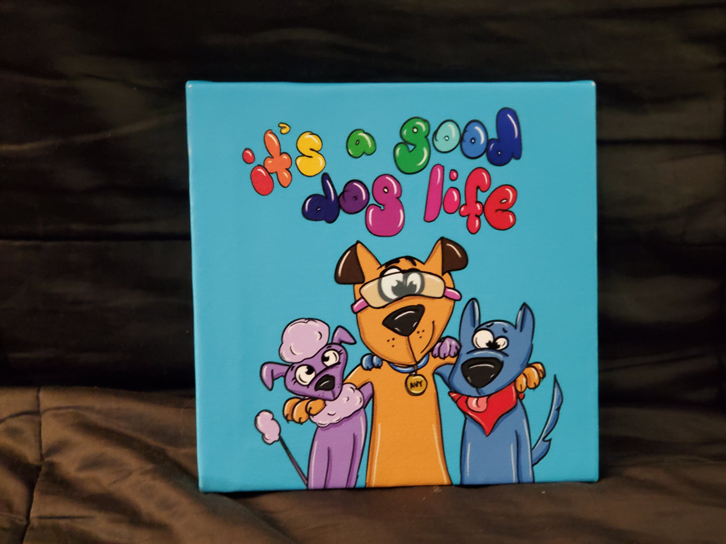 WOOF! It's a Dogs Life Canvas Print