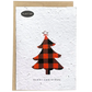 Plaid Christmas Tree - Plantable Greeting Card